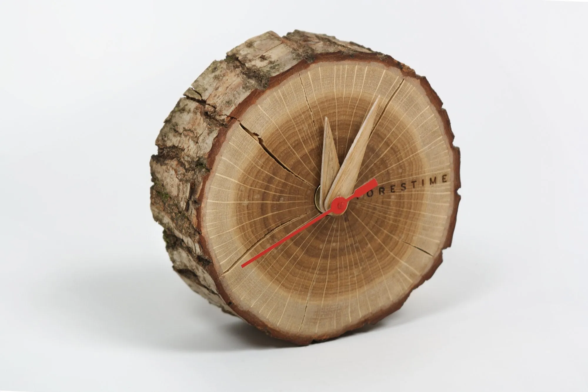 Laika Oak Slice Table Clock