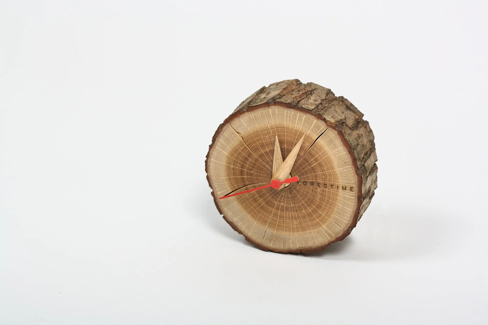 Laika Oak Slice Table Clock