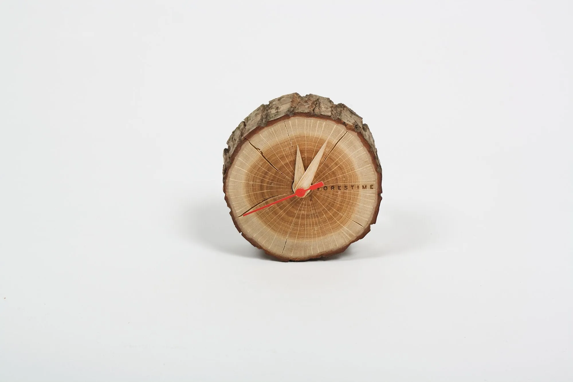 Laika Oak Slice Table Clock