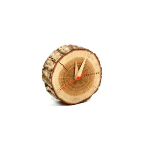 Laika Oak Slice Table Clock