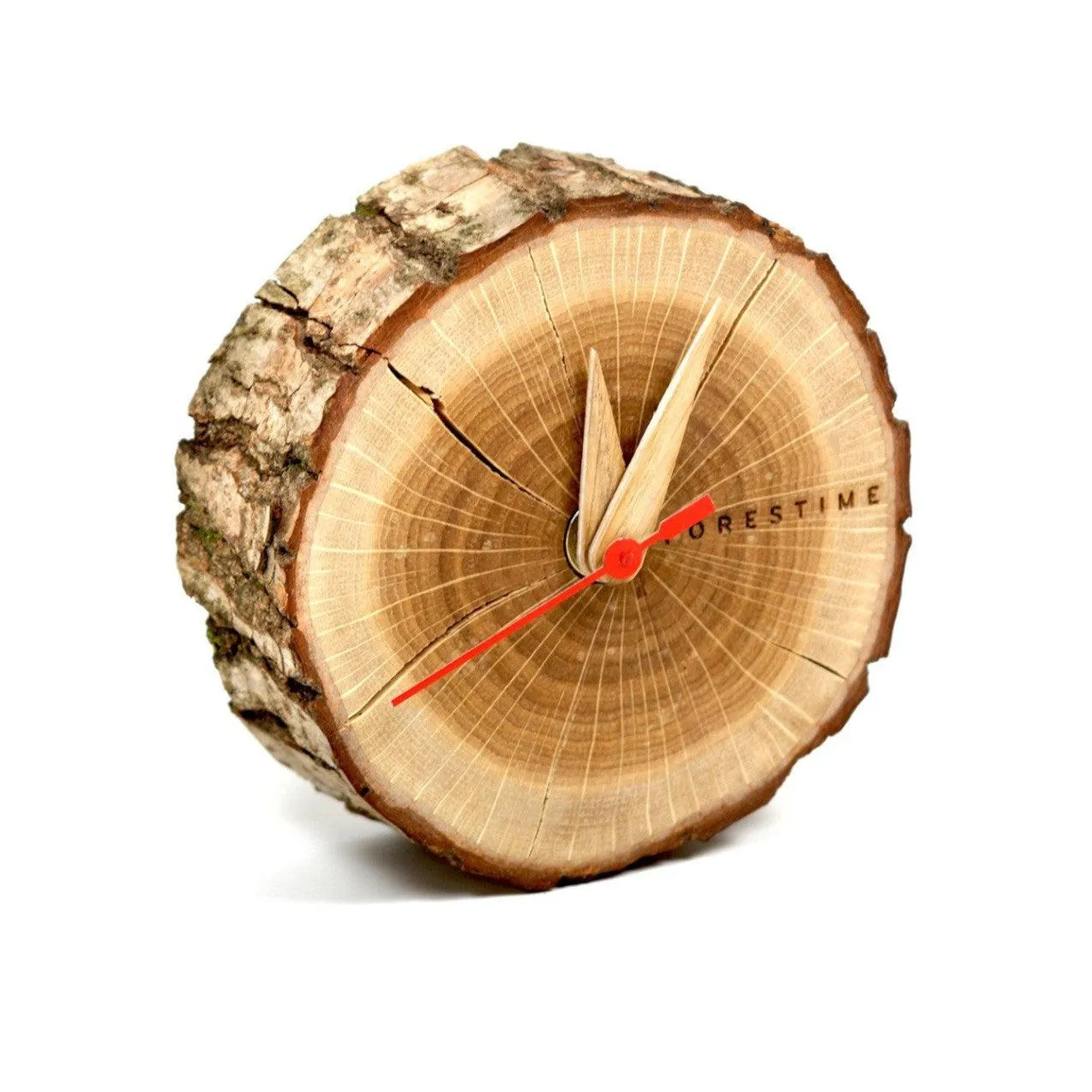 Laika Oak Slice Table Clock