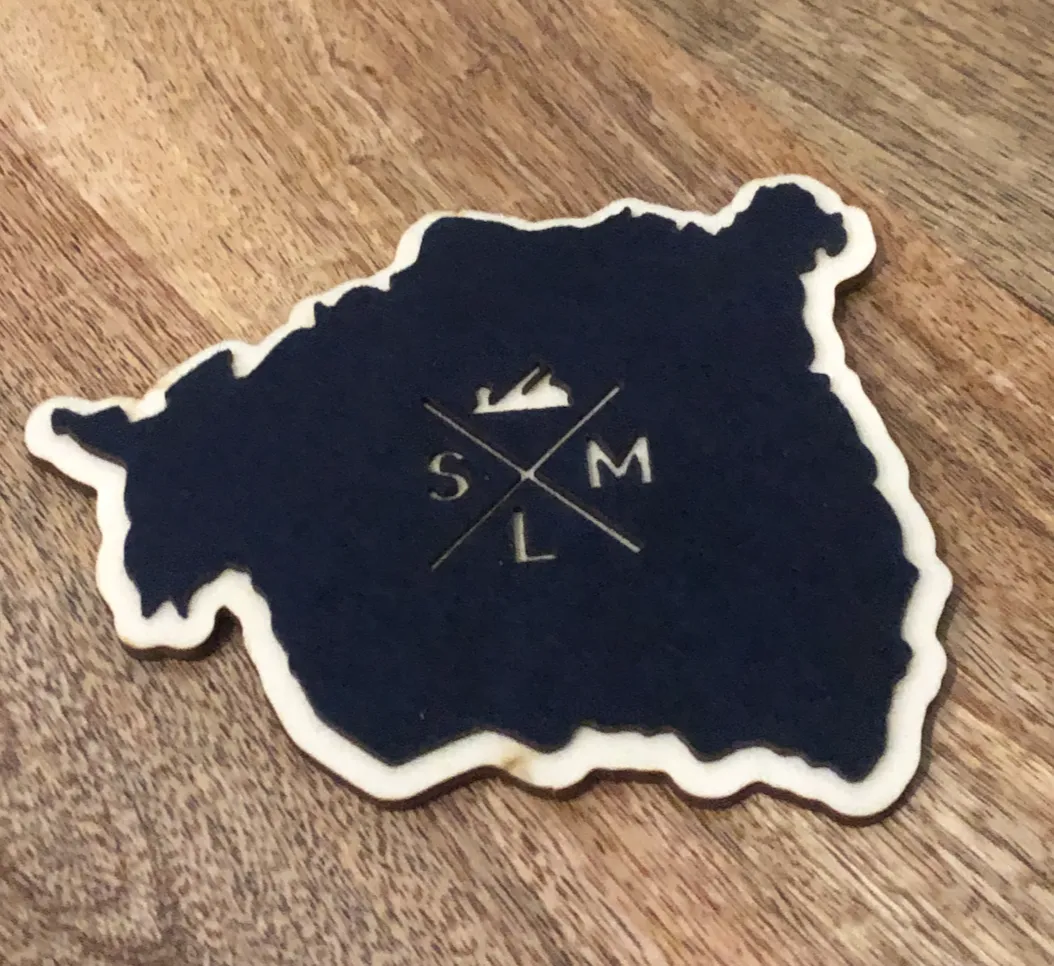 LAKE ARROWHEAD TOPOGRAPHY COASTER SET [BOX OF 4]