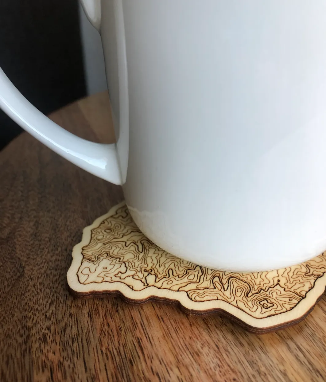 LAKE ARROWHEAD TOPOGRAPHY COASTER SET [BOX OF 4]