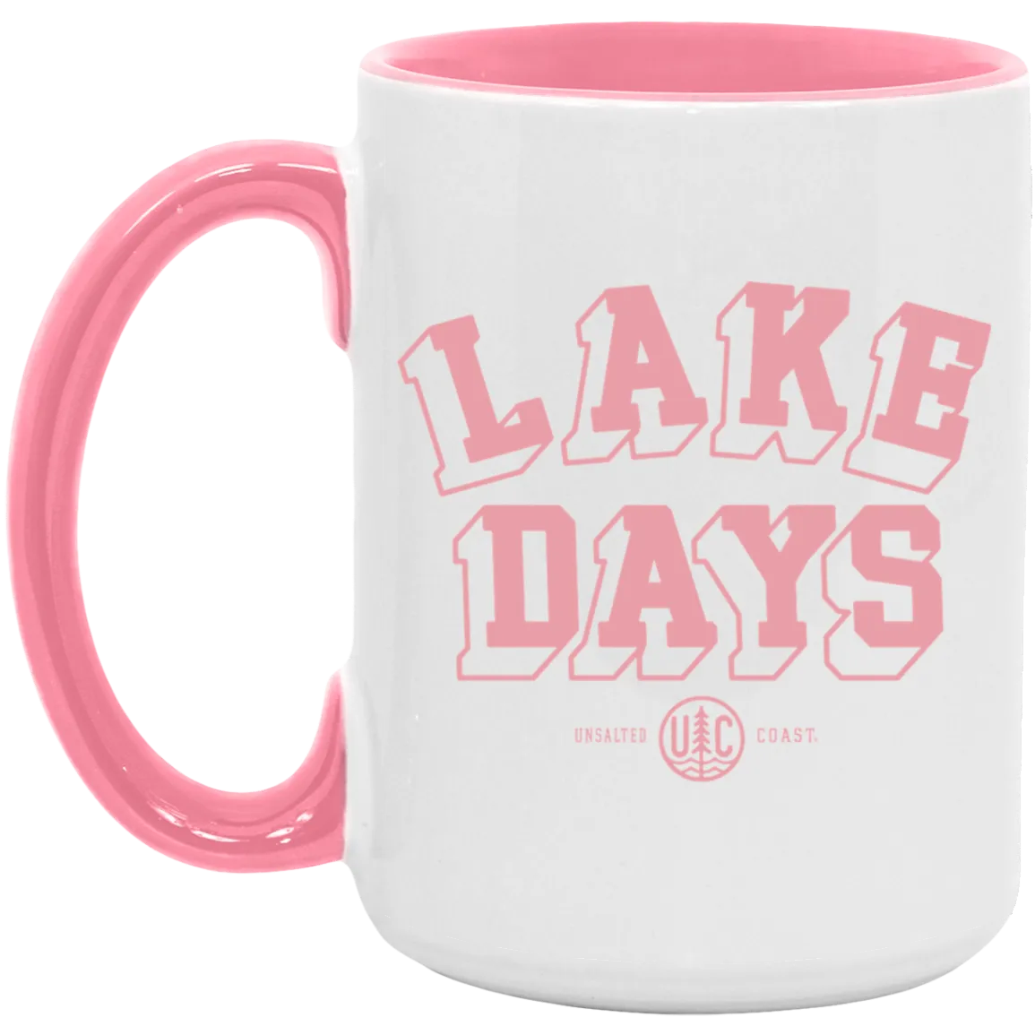 Lake Days Pink 15oz. Accent Mug