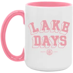 Lake Days Pink 15oz. Accent Mug