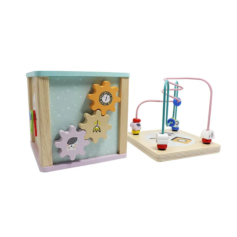 LEO & FRIENDS Wooden Activity Toy for 1, 2 Year-Old-Girls