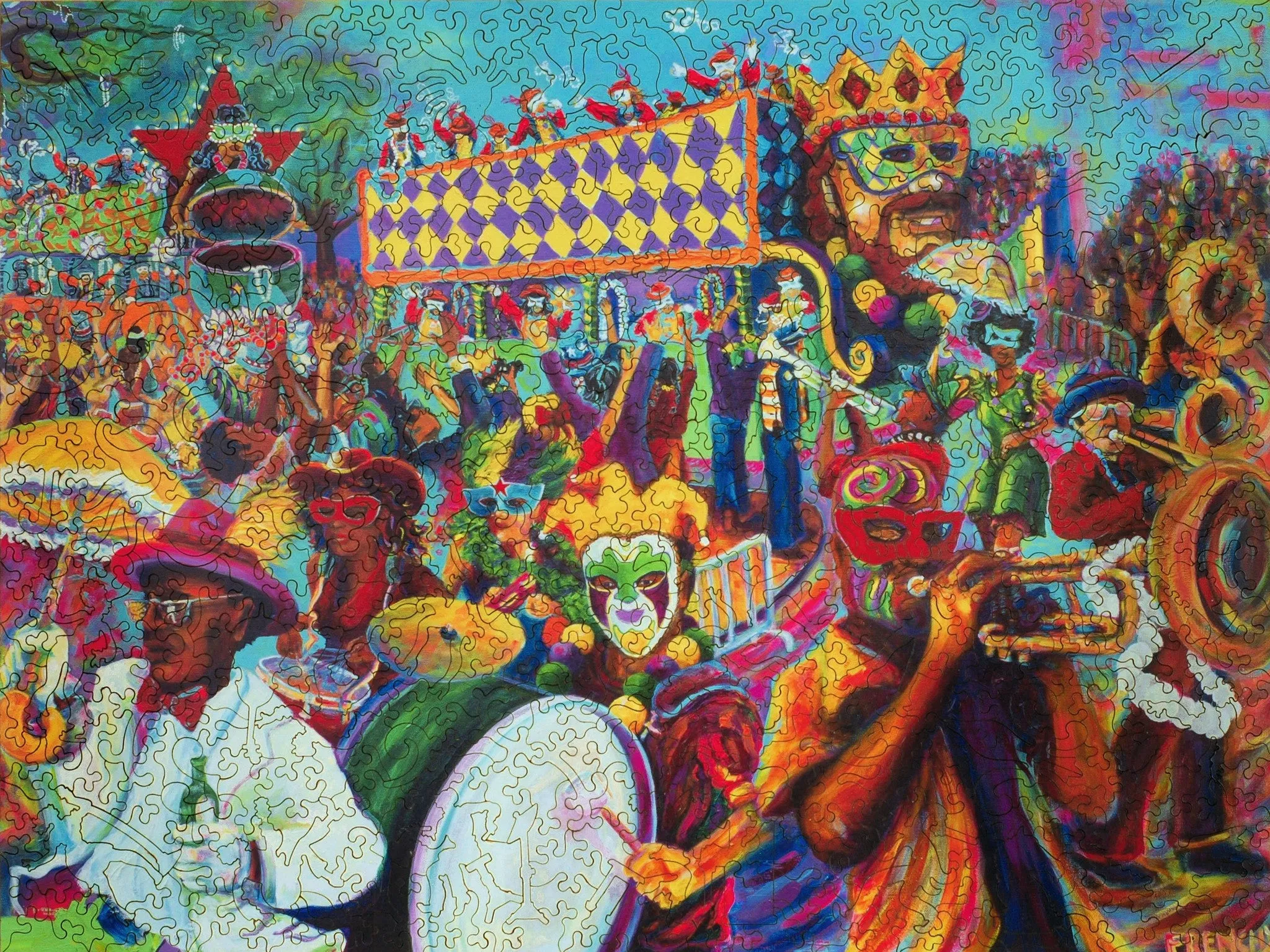 Liberty Puzzle - All on a Mardi Gras Day