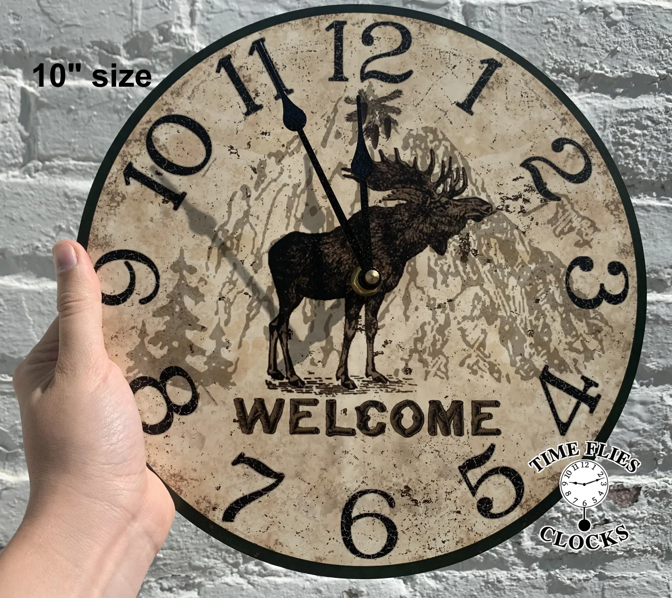 Lodge Clock- Welcome Moose Lodge Clock