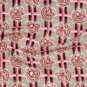 Madras Plum Furnishing Linen