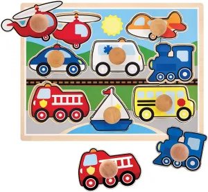Melissa & Doug Vehicles Jumbo Knob Puzzle