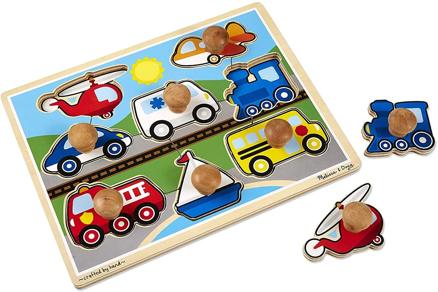 Melissa & Doug Vehicles Jumbo Knob Puzzle