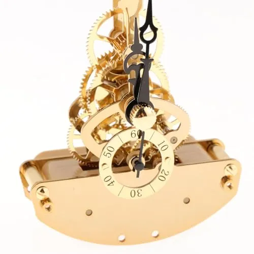 MERISHOPP Clock Quartz Movement Mechanism Ornament Shelf Bedroom Repair Diy with Hands Golden