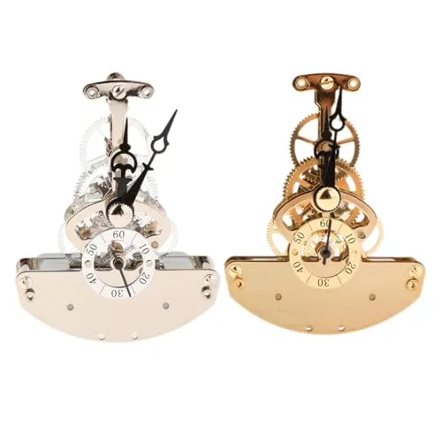 MERISHOPP Clock Quartz Movement Mechanism Ornament Shelf Bedroom Repair Diy with Hands Golden