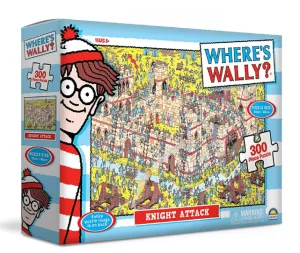 MJM Crown 300 Piece Puzzle Where's Wally? Knight Attack