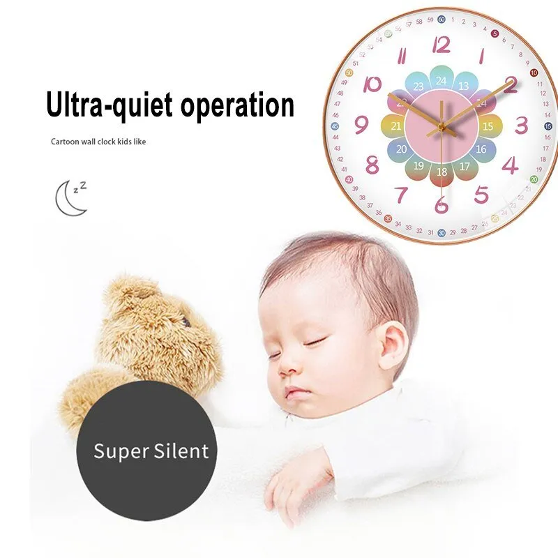 Modern Nordic Cartoon Wall Clock