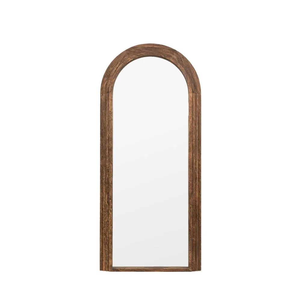 Monica Wooden Arched Mirror