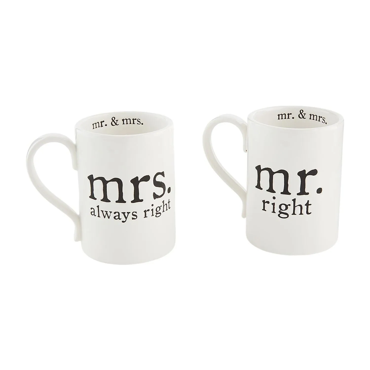 Mr. & Mrs. Always Right Mugs