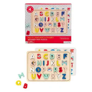 Multi-Language Alphabet Wooden Tray Puzzle