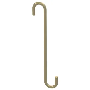 National Hardware Modern Series N275-518 Large S-Hook, 2-1/4 in L, 8 in H, Steel, Brushed Gold :CD: QUANTITY: 1