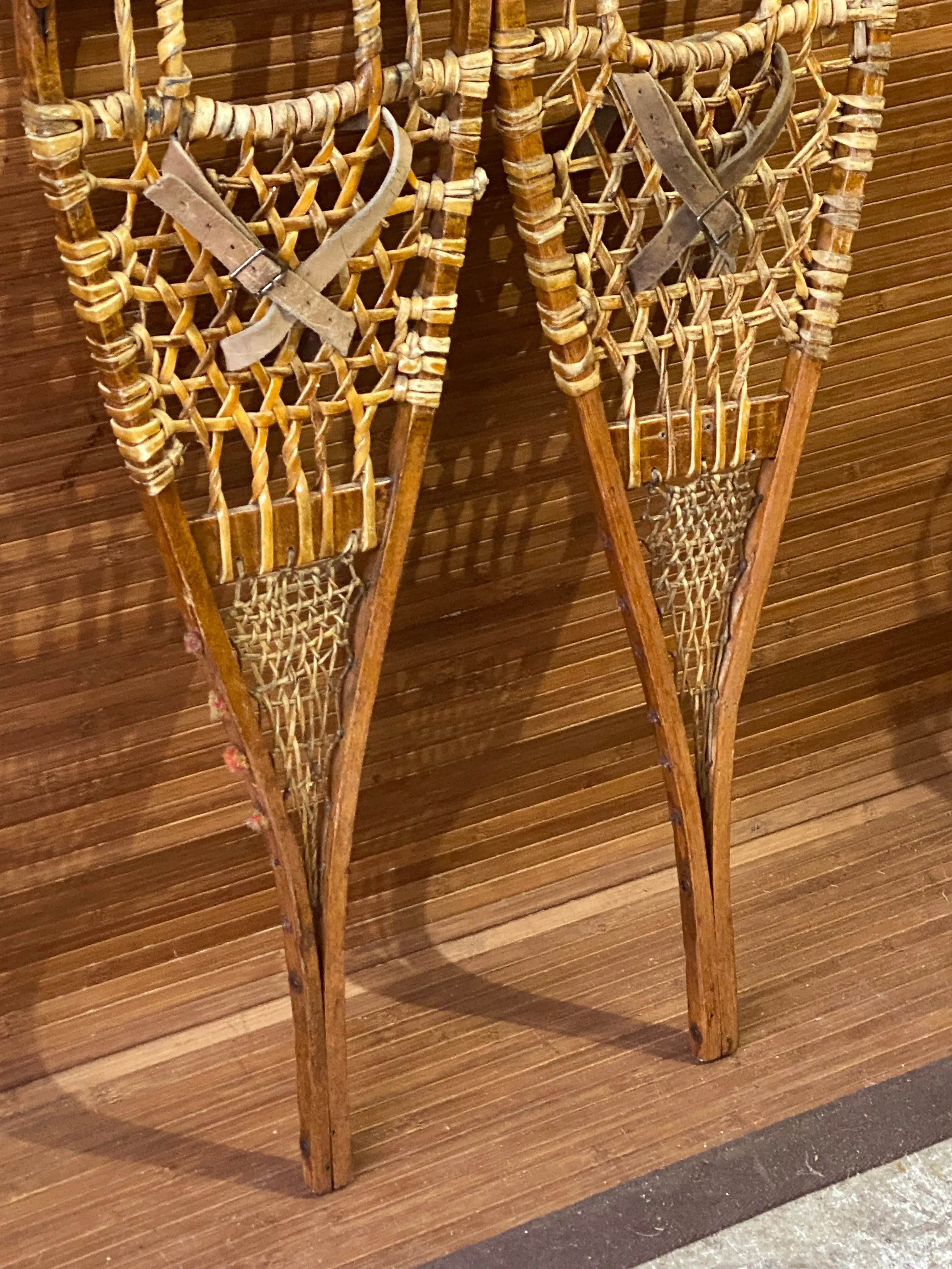 Native American Snowshoes With Red Pom Poms