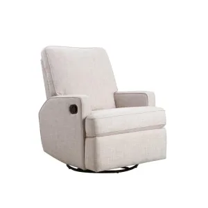 Obaby Madison Swivel Glider Recliner Chair - Oatmeal