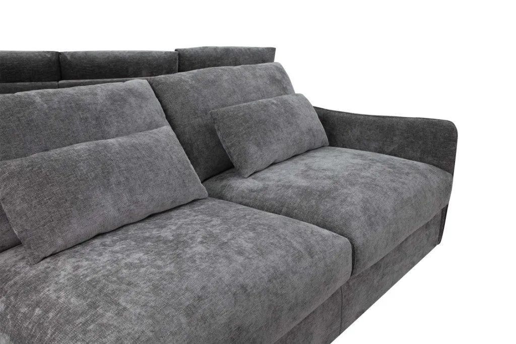 OFFO Loft Corner Modular Fabri Sofa-Licorice