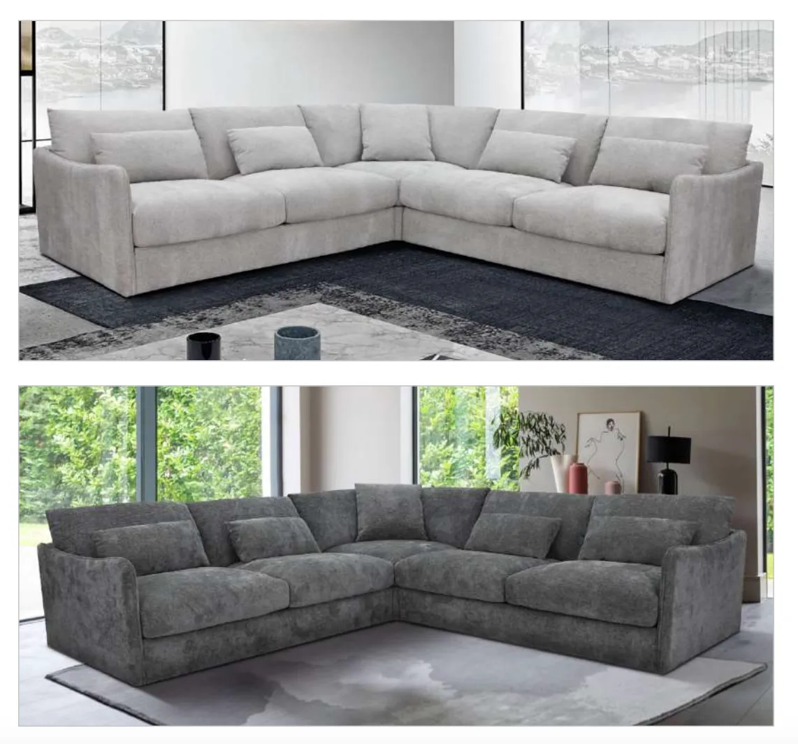 OFFO Loft Corner Modular Fabri Sofa-Licorice