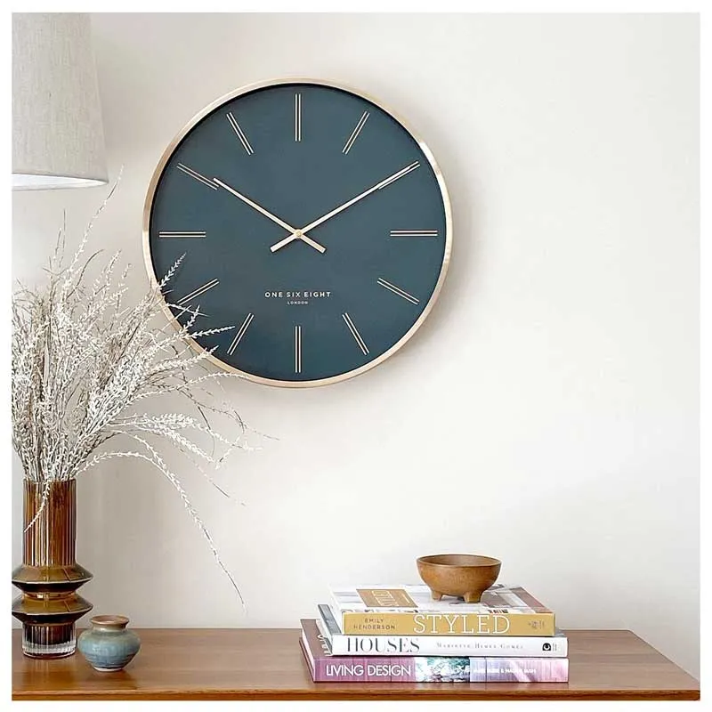 Otto Clock - Petrol Blue (40cm)