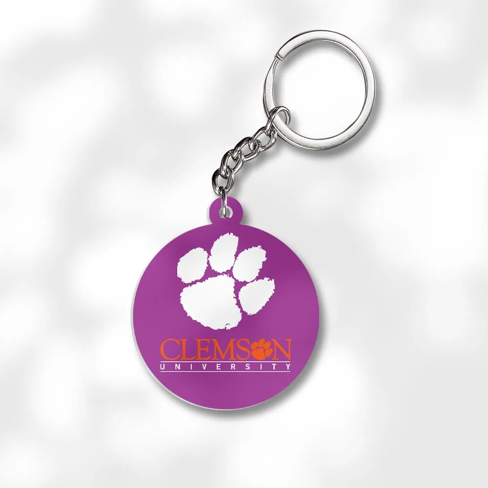 Pack 3 Clemson University Keychains