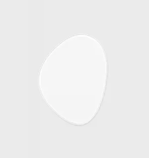 Pebble White Mirror | 70x90cm