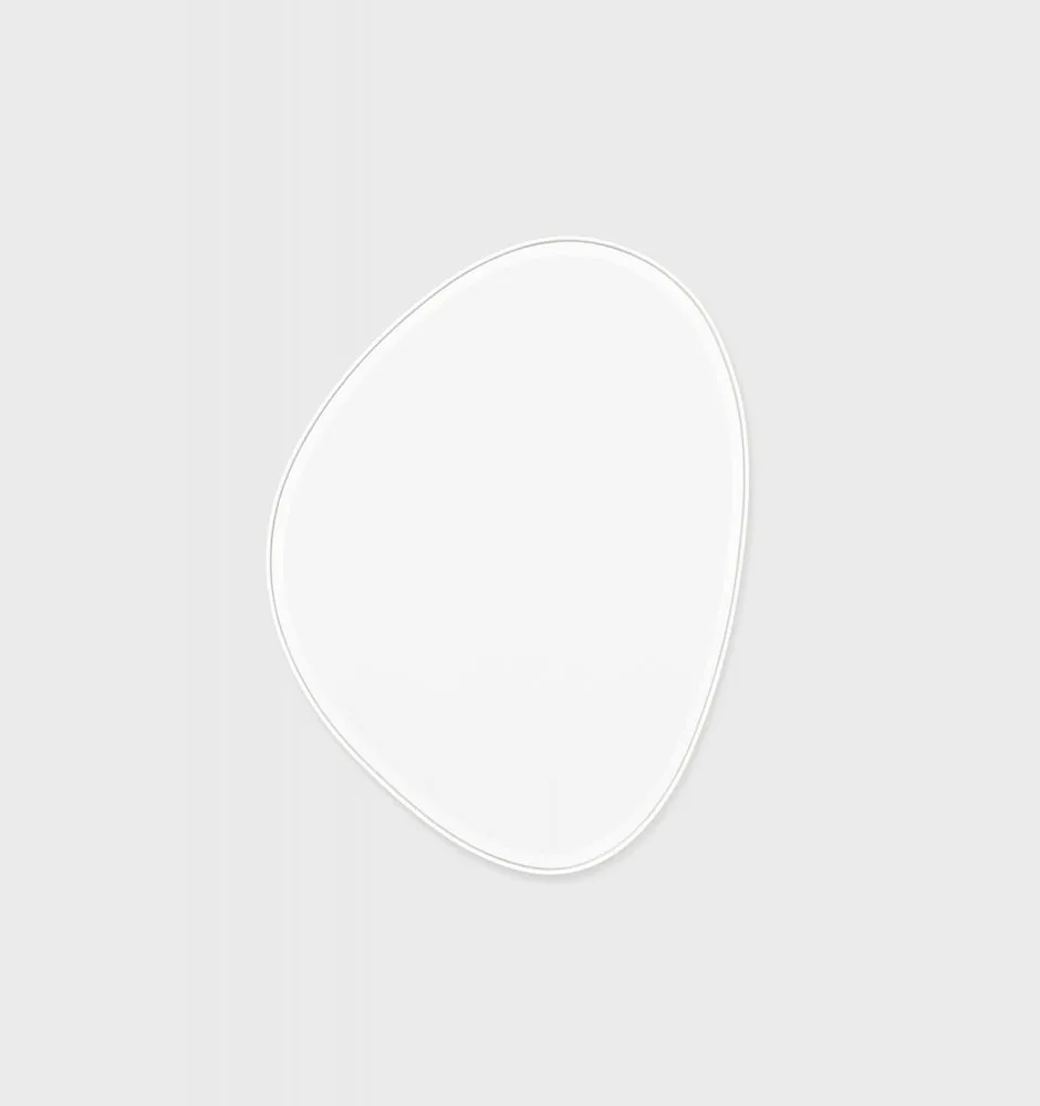 Pebble White Mirror | 70x90cm