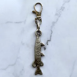 Pike Pewter Keychain