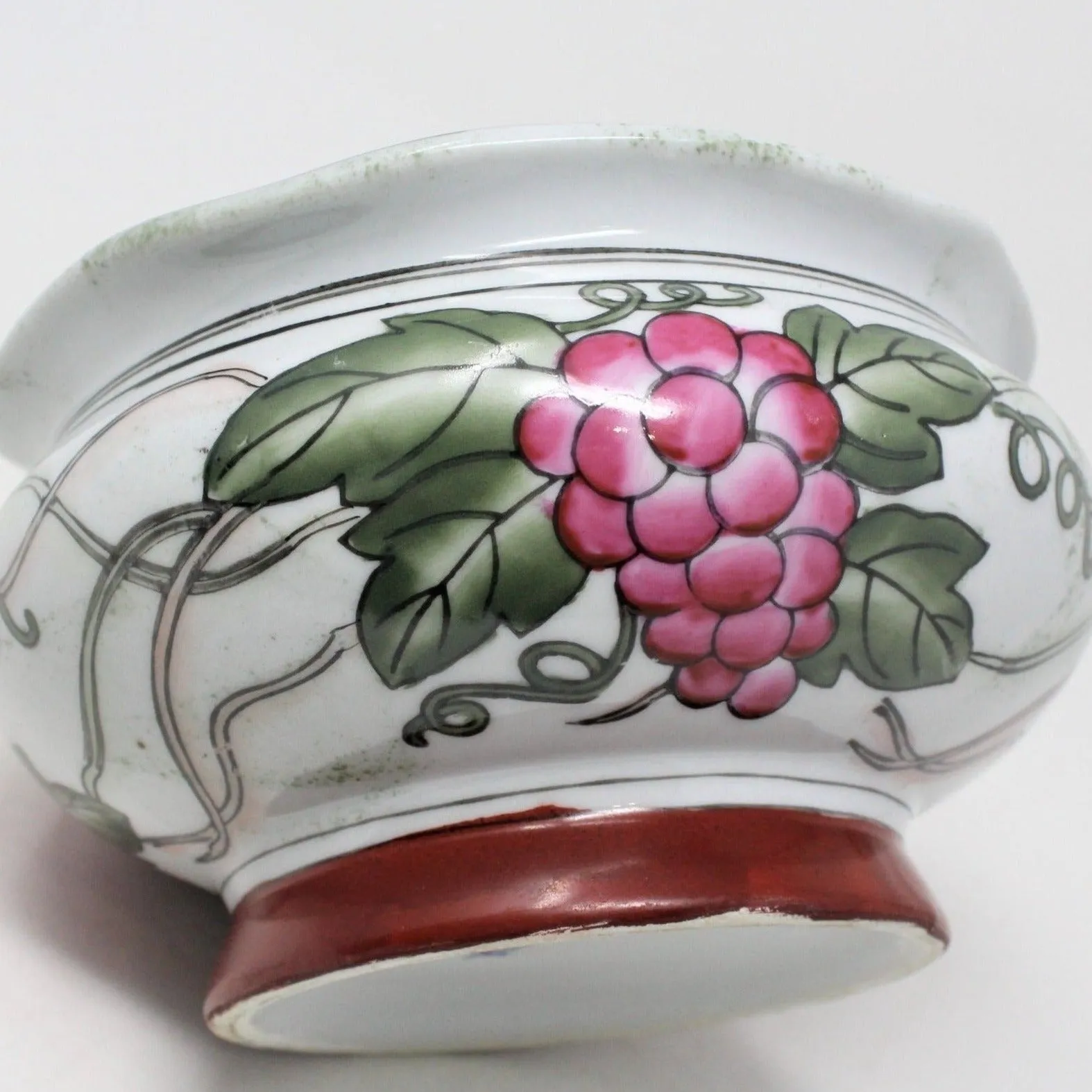 Planter / Vase, AAA Imports, Oriental Grape Clusters, Vintage