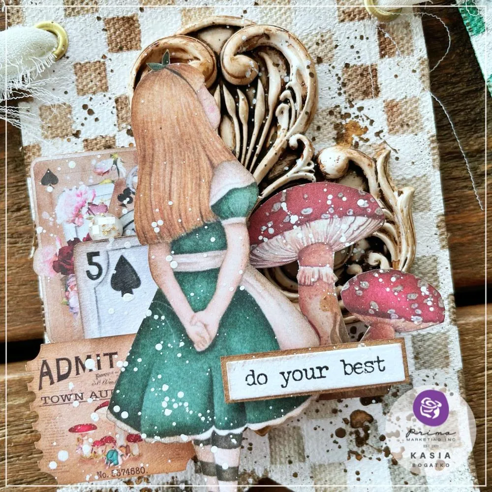 Prima Marketing Lost In Wonderland Cardstock Ephemera 58/Pkg