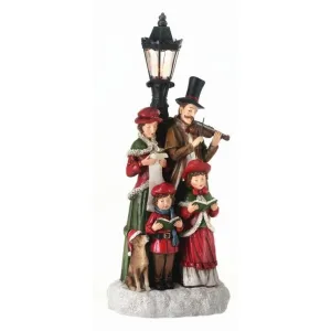 Regency International Resin Led Carolers with Lamp, 15"