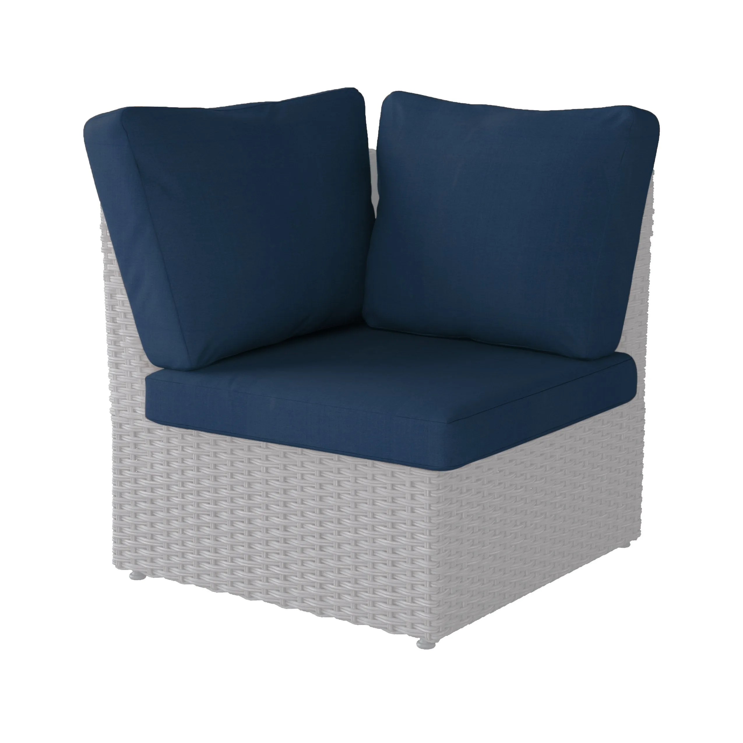 Replacement Back & Seat Square Corner Sectional Cushions 3pc