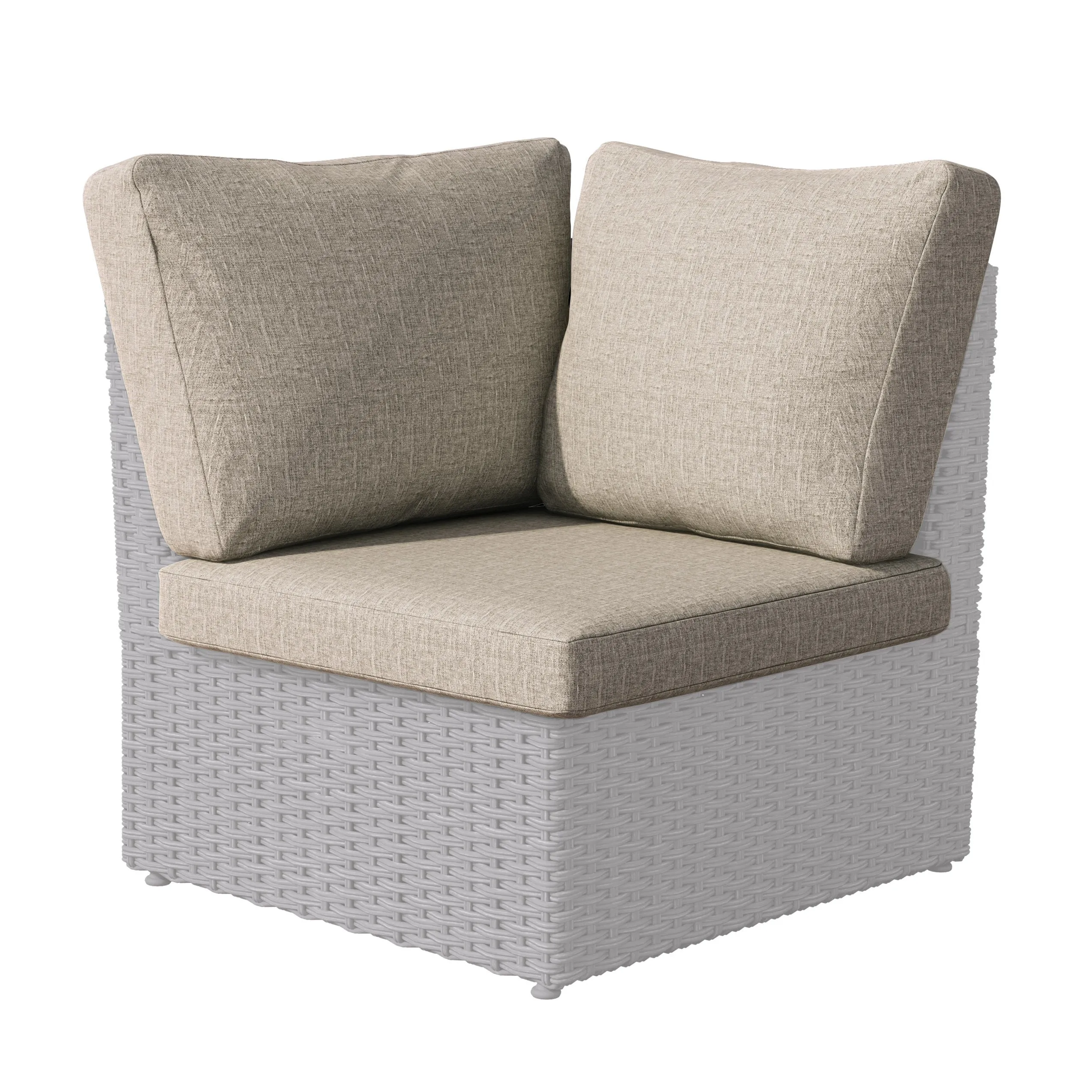 Replacement Back & Seat Square Corner Sectional Cushions 3pc