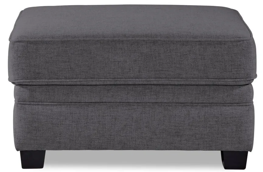 Rykneld Ottoman and a Half - Charcoal