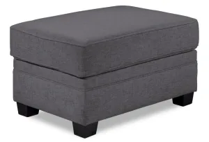 Rykneld Ottoman and a Half - Charcoal