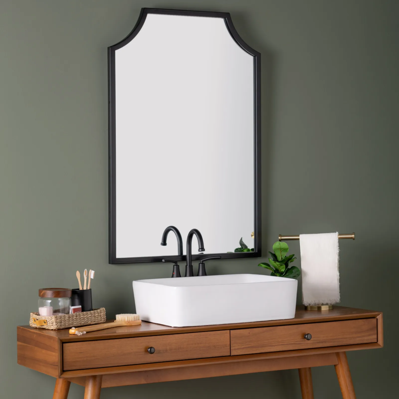Sandra Wall Mirror - Black
