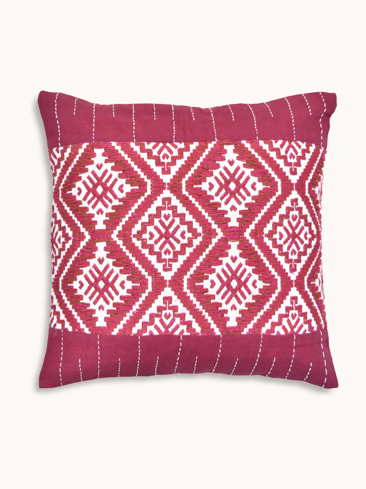 Saqaafat Handwoven Cushions Set Of 2 Pcs White