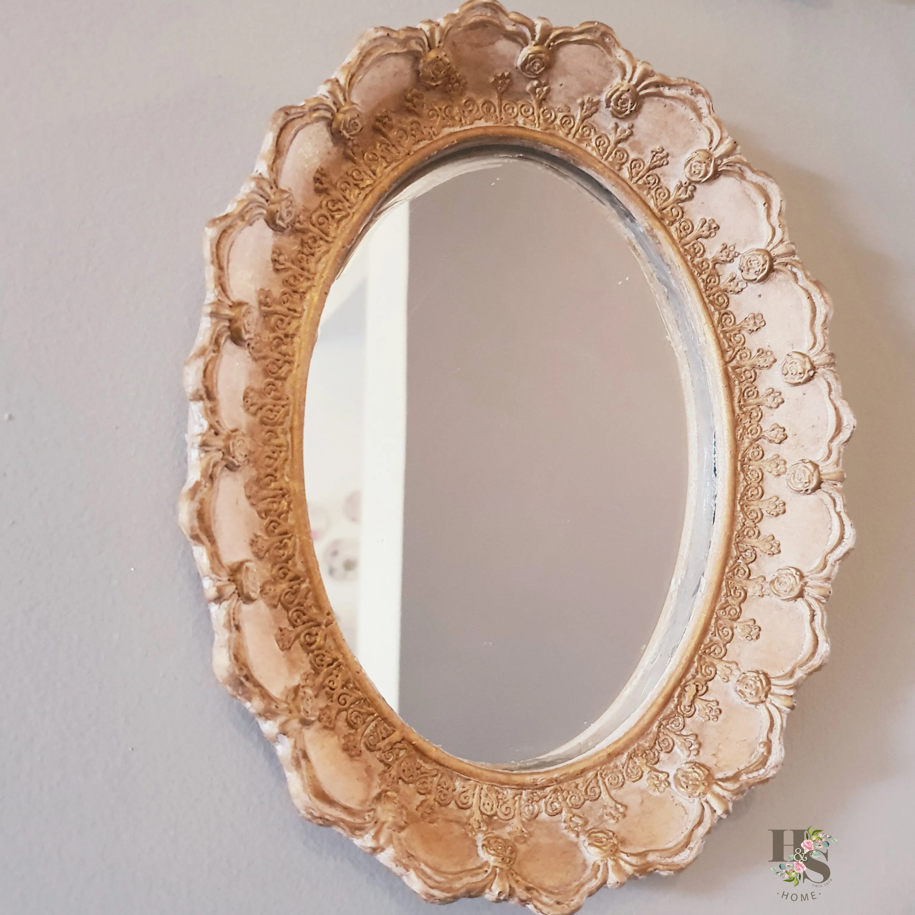 Small Oval Mirror Frame