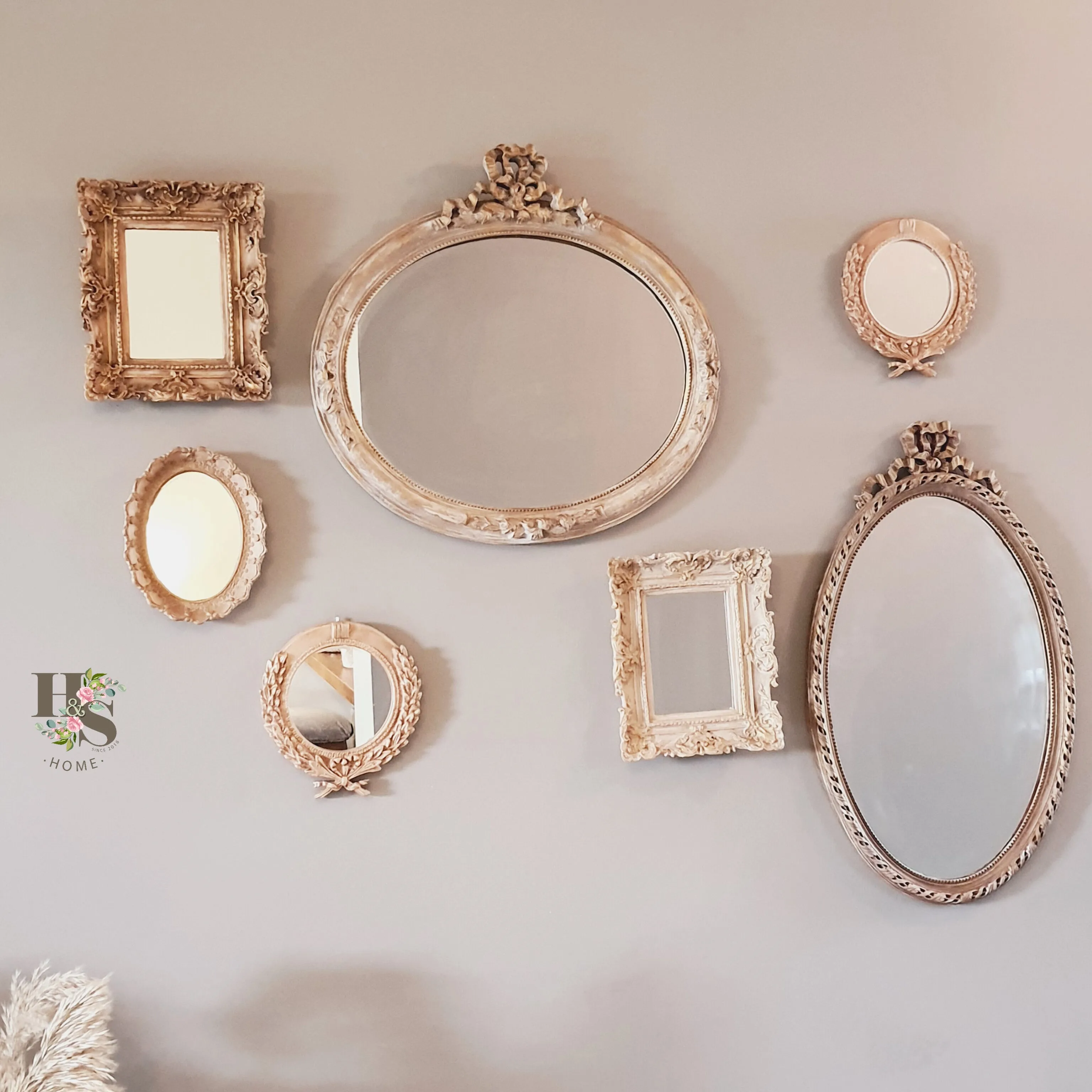 Small Oval Mirror Frame