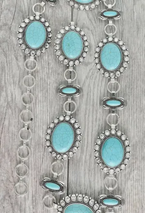 Sophia Crystal Concho Belt