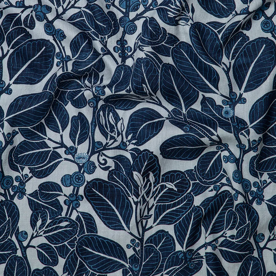 Stringybark Indigo Furnishing Linen