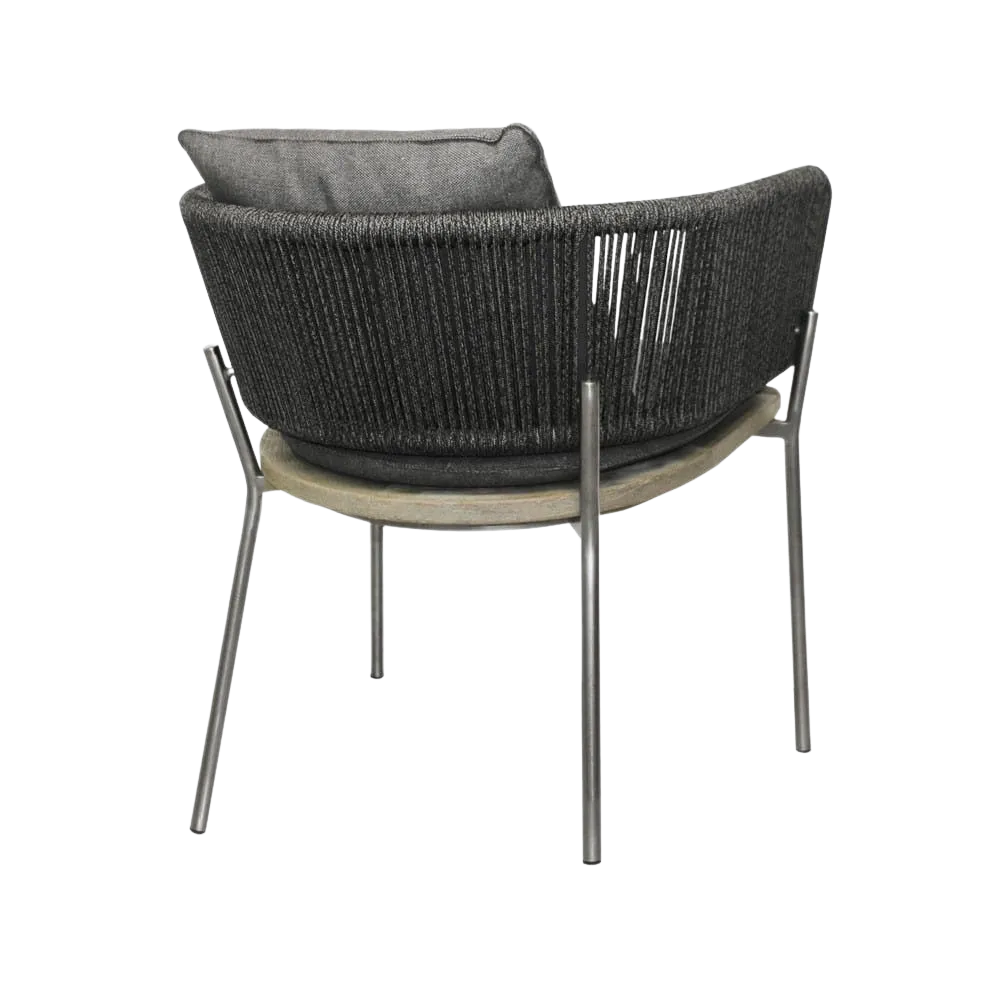 Studio Vertical Weave Rope Dining Armchair