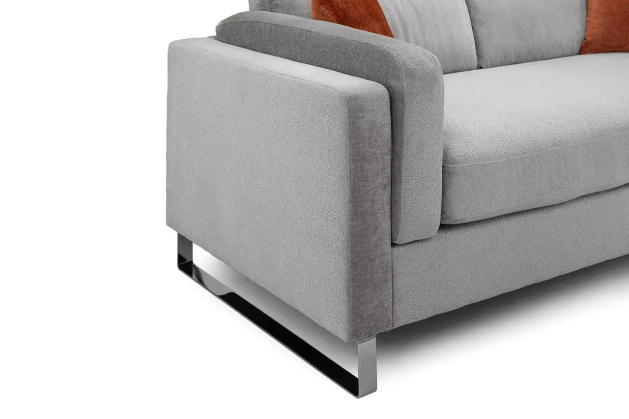 Surrey Sofa - Grey 3 Seater - 212 CM