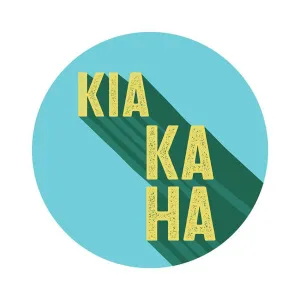 Te Reo Kia Kaha Ceramic Coaster