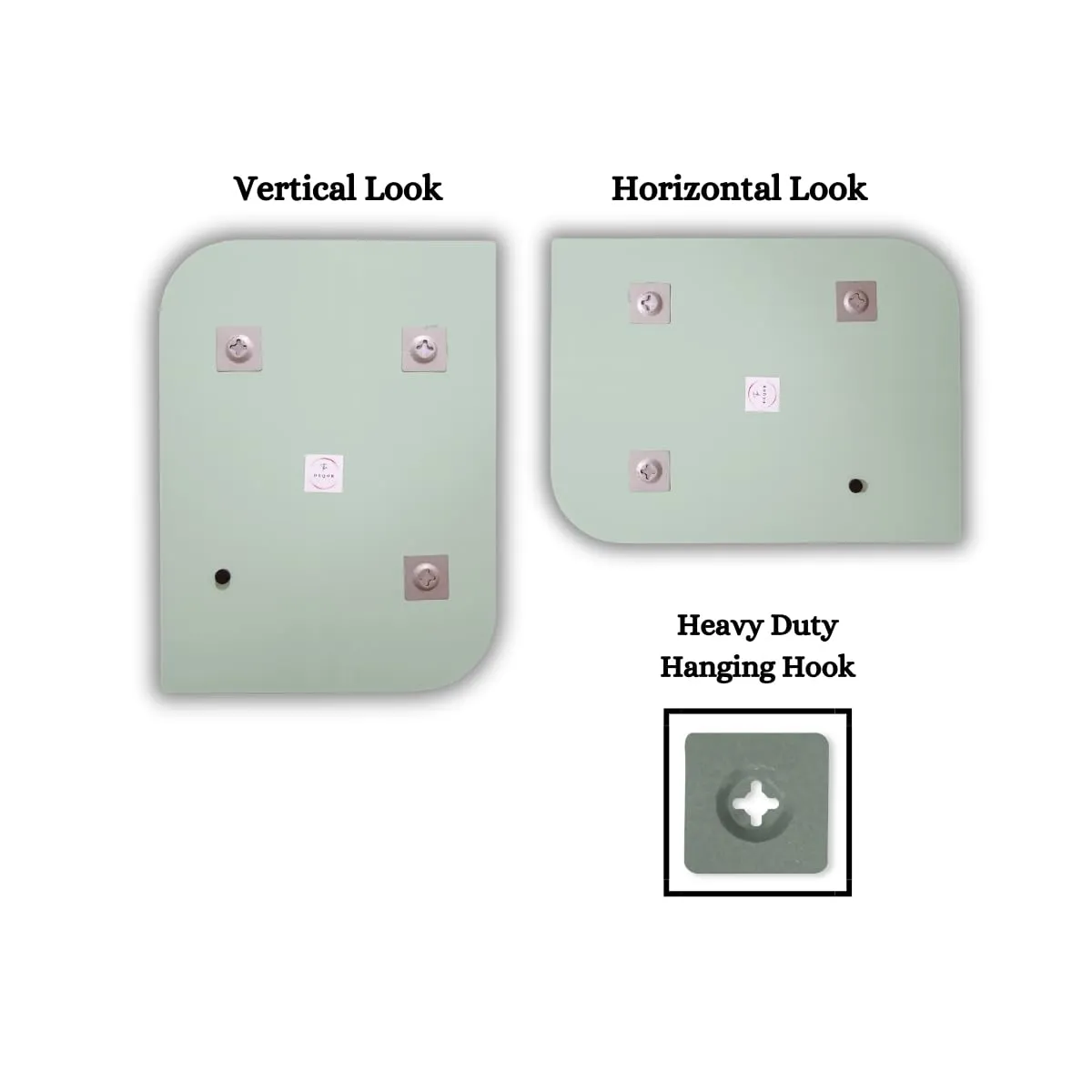 The Deqor Frameless Wall Mirror for Bathroom, Bathroom Mirror, Bedroom Mirror, Washbasin Mirror, Mirror for Room 18x24 Inch (BVM1824A6)