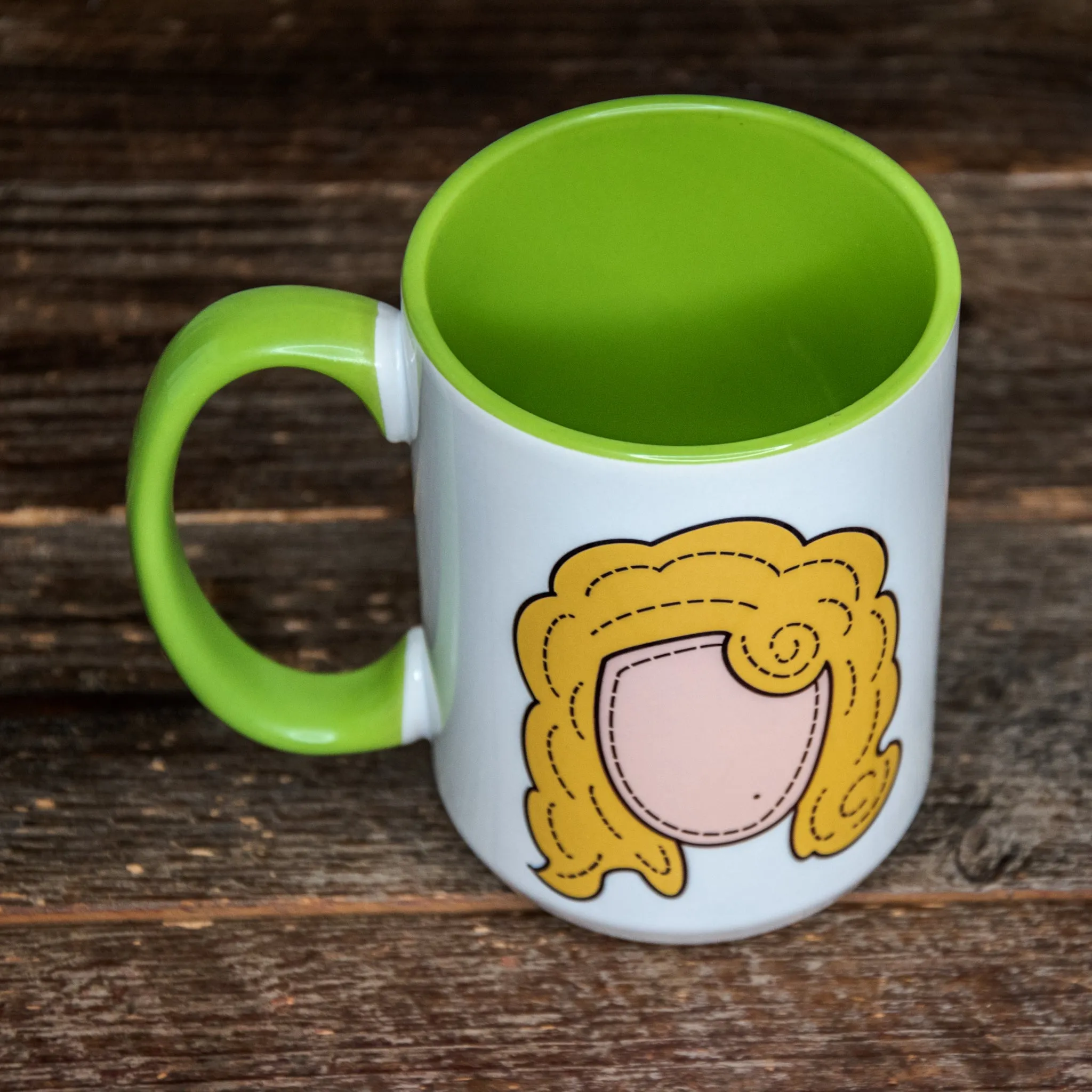 The Icon Series Mugs | The LARGE Coffee Cup | Hand printed original artwork mugs | Dolly